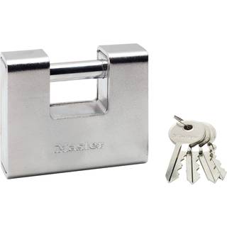 Master Lock hængelås/containerlås, 80 mm, zink - inkl. 4 nøgler