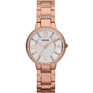 Fossil ES3284 Virginia Sølvfarvet/Rosaguldtonet stål Ø30 mm