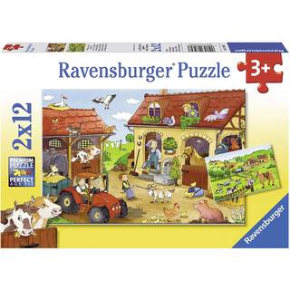 Ravensburger Puslespil Gårdsarbejde 2x12 Brikker