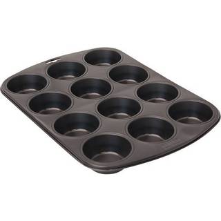 de Buyer Backblech für 12 Muffins - Stahl mit Antihaftbeschichtung - Schwarz