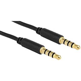 Delock Stereo Jack Kabel 3,5 mm 4-benet han-til-han 3m - Sort