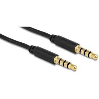 Slimline 4 Polet TRRS Minijack kabel - Sort - 5 m