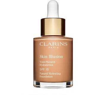 Clarins Skin Illusion Natural Hydrating Foundation Fugtgivende makeup som lysner SPF 15 Skygge 108,5W Cashew 30 ml - 30 ml