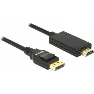 Delock DisplayPort til højhastigheds-HDMI-kabel, passiv, 4K @ 30Hz, 2m - sort