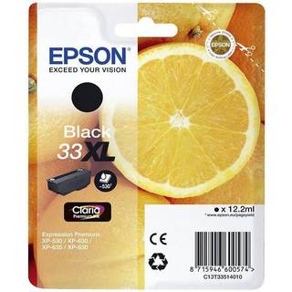 Epson 33XL - XL - sort - original - blækpatron - Blækpatron Sort