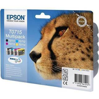 EPSON INK CARTR DURABRITE 4COLOUR T0715 RF/AM TAGS F/BLISTER PCK SUPL