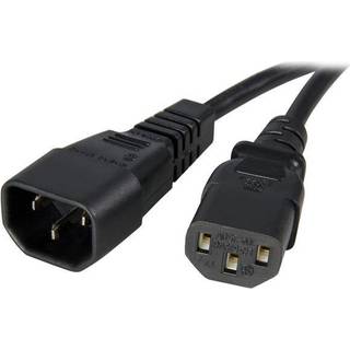 StarTech.com Standard Computer Power Cord Extension C14 to C13 - power extension cable - 1 m