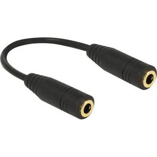 Delock 3.5 mm minijack 4 pin hun/hun adapterkabel - 13 cm