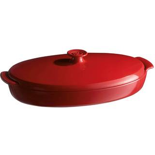 Dampfad, keramik, 42x25cm/1,9L &#34;PAPILLOTE&#34;, Burgundy - Emile Henry