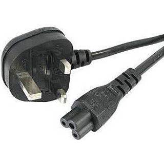 StarTech.com UK Laptop Power Cord 3 Slot for UK BS1363 to C5 Clover Leaf - power cable - 1 m
