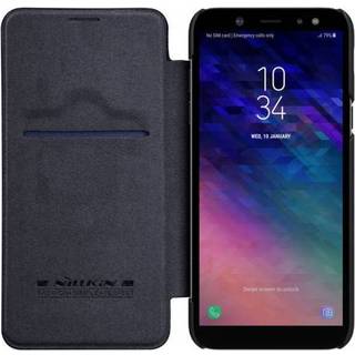 NILLKIN Qin Series Samsung Galaxy A6 mobiletui i lædermateriale med kortlomme - Kaffe