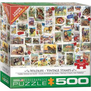 Eurografik (Eurhr Wildlife Vintage Stamps 500piece Puzzle 500piece Jigsaw Puzzle