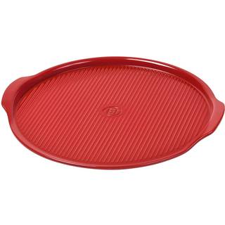 Rillet pizzasten Ø40 cm, rød
