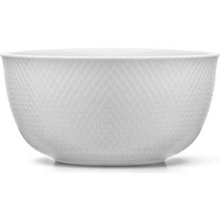 Rhombe serveringsskål, hvid, 17,5 cm