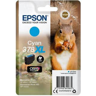Epson 378XL - XL - cyan - original - blækpatron - Blækpatron Cyan