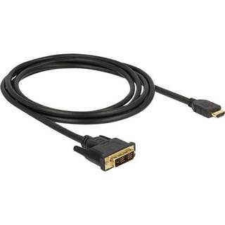 Delock HDMI til DVI 18+1 kabel tovejs 2m