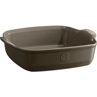 Firkantet ovnfad, keramik, 24 cm/1,8L, Burgundy - Emile Henry