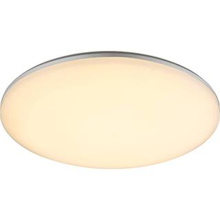 LED udendørs loftslampe Dori, Ø 33 cm, hvid, plast, IP54