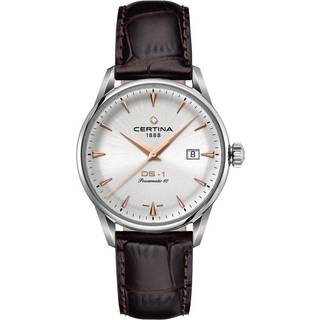 Certina C029.807.16.031.01 DS 1 Sølvfarvet/Læder Ø40 mm