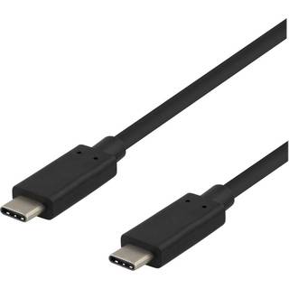 USB-C 3.2 Gen.2 kabel - 3A/60W - Sort - 0.25 m