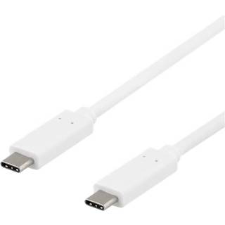 USB-C 3.2 Gen.2 kabel - 3A/60W - Hvid - 0.50 m
