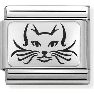 Nomination Silver Cat Charm - Stainless Steel