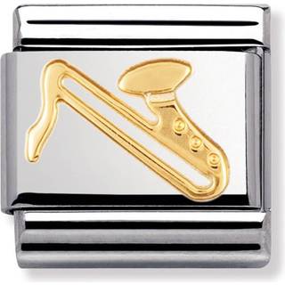 Nomination Classic - MUSIC Edelstahl und 18K-Gold (Sax) - gold