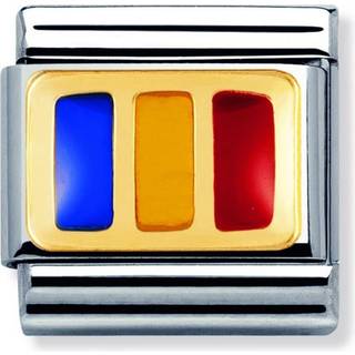 Nomination Romania Flag Charm - Stainless Steel - Multi-colour