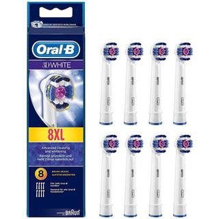 8 stk. Oral-B 3D White Tandbørstehoveder