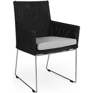 Brafab Dighton lænestol Antracit med grå hynde