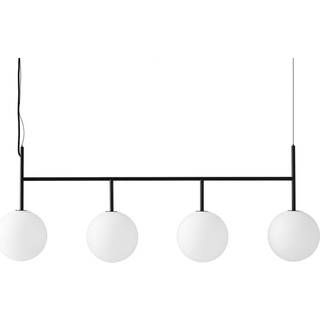 Audo TR Pendel Rail Sort Mat Opal Glas
