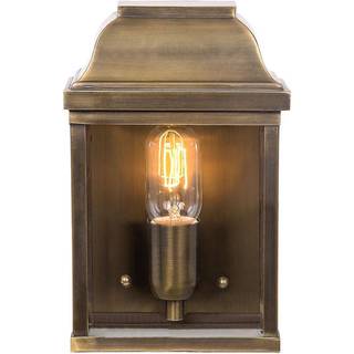 Elstead Victoria udendørs væglampe, h. 26 cm antik messing Victoria, dæmpbar, Bronze/messing, Messing, Antik, Lanterne