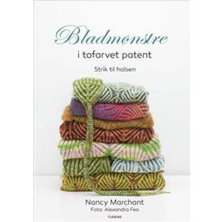 Bog: Bladmønstre i tofarvet patent - strik til halsen Forfatter: Nancy Marchant ISBN: 9788740650532 Original titel: Leafy brioche Sider: 104 sider Udgivelsesdato: 2018-10-19.