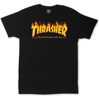 Thrasher Flame T-shirt - XL - black