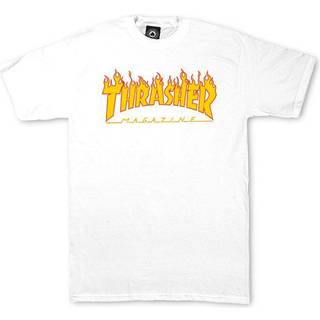 Thrasher Flame T-shirt - S - white