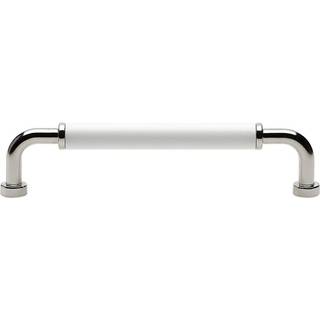 Beslag Design Brohult M greb, 128 mm, forniklet/hvid