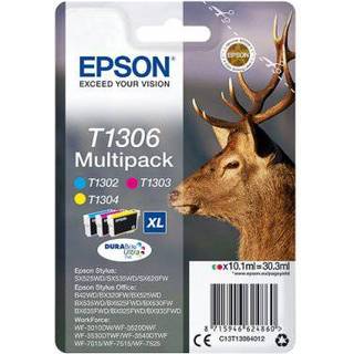Epson blækpatroner DuraBrite Ultra T130XL Cyan Magenta Gul - På lager i butik