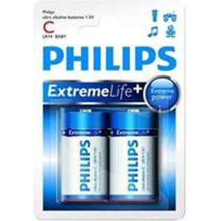 FORÅRSUDSALG - Philips Ultra Alkaline C (2-PAK)