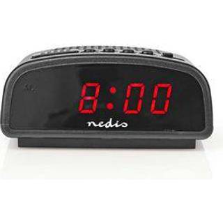 Nedis - Digitalt Bord Vækkeur | LED Display | Snooze funktion | Nej | Sort - CLDK008BK