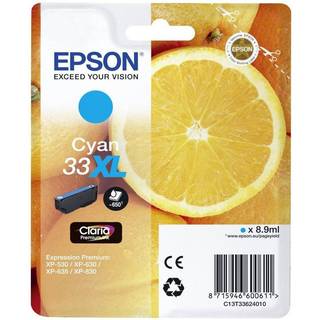 Epson 33XL - Blækpatron Cyan