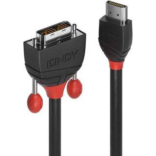 LINDY HDMI an DVI-D Single Link Kabel 3.00m, Black Line