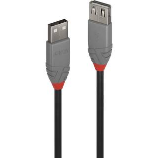 LINDY USB 2.0 Verlängerungskabel Typ A Anthra Line 1m