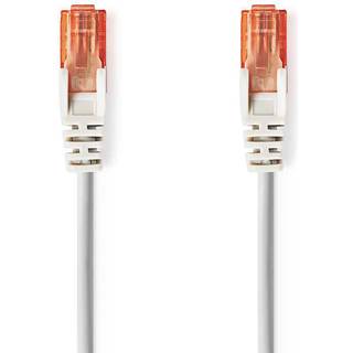 Kat 6 kabel | RJ45 Han | RJ45 Han | U/UTP | 10.0 m | Runde | PVC | Grå | Konvolut