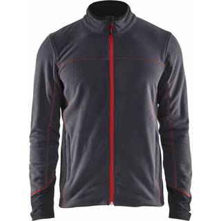 Blåkläder 4995 Microfleece jakke / Microfleece jakke - L - Antrasit Grå/Rød
