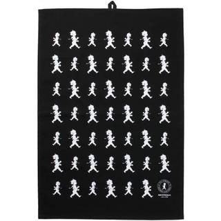 Solstickan Design Solstickan viskestykke 50x70 cm Sort/Hvid