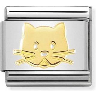 Nomination Gold Cat Charm