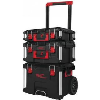 Milwaukee packout 3 stk sæt trolley og 2 x værktøjskasse