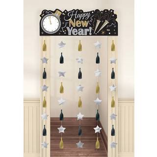 Dørgardin Happy New Year