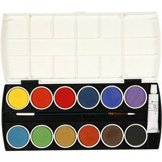 Colortime Vandfarve Sæt, 12 farver