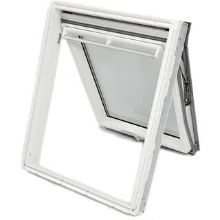 Velux tophæn. vindue hvid poly GPU FK08 0068 66x140 3-lags super lavenergi